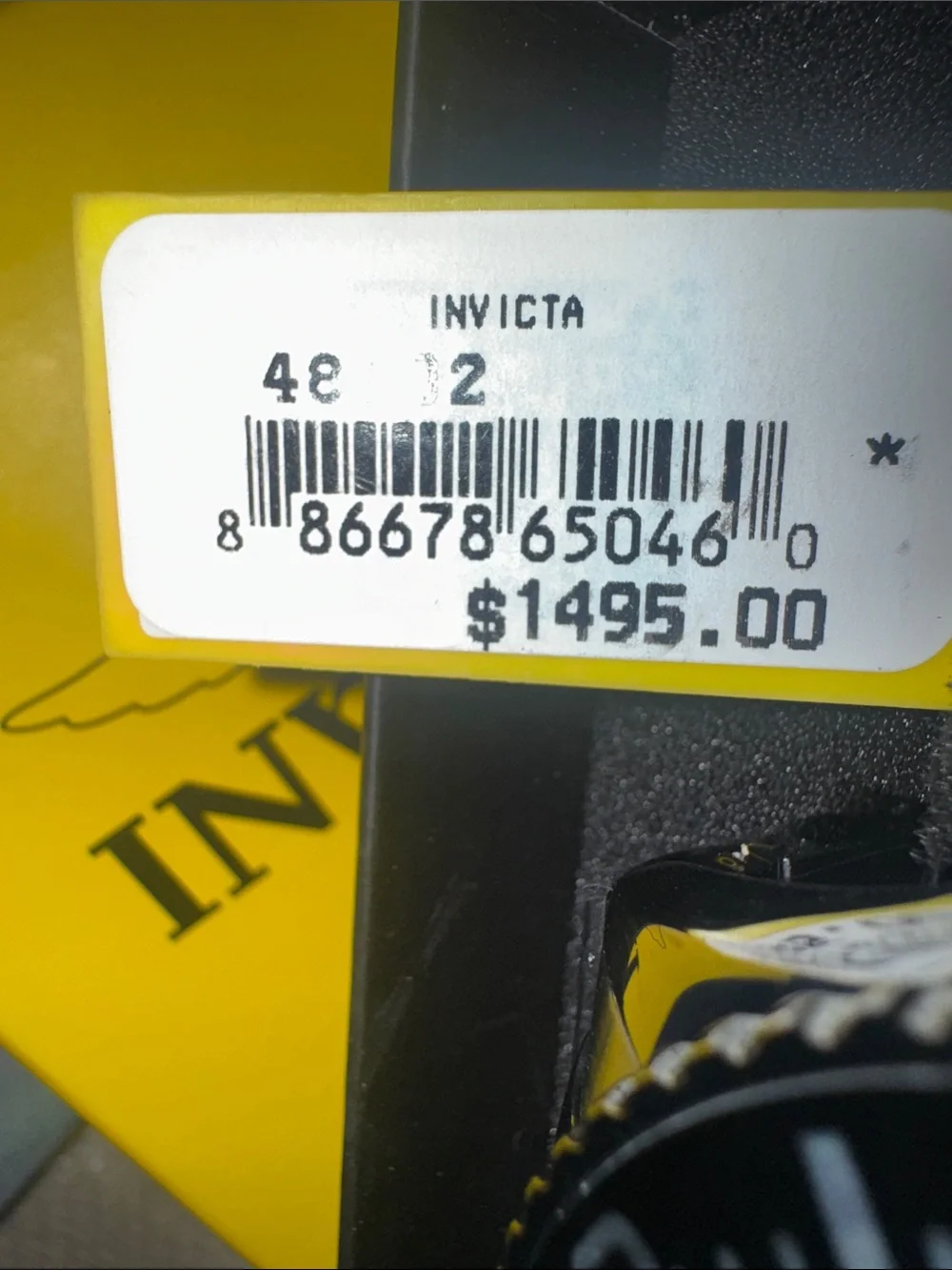 Invicta Black Men’s Chronograph Ocean Voyage Watch w/Iridescent Dial 48602 52mm